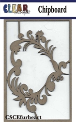 Flourish  Heart Chipboard Embellishments