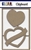 Banner Heart Chipboard Embellishments