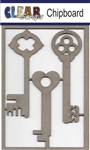 Keys Chipboard Embellishments