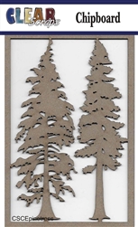 Pine Trees Chipboard Embellishments