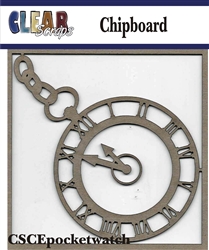 Pocket Watch Chipboard Embellishments