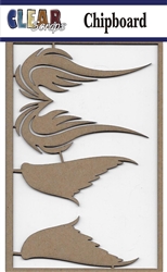 Wings Chipboard Embellishments