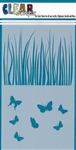 5 x 9 Grass/Butterfly Layering Stencil