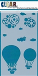 5 x 9 Steampunk Balloon Layering Stencil