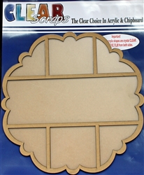 Scallop Circle Printer Tray Frame