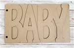 BABY chipboard album