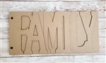 FAMILY chipboard album