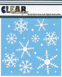 6" Ice Crystal Snowflakes