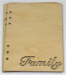 Family 6X8 Wood Album