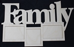 Family 1/8" Birch Wood Frame