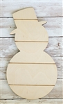 Snowman Shiplap Shape Medium