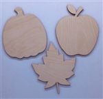 Wood Fall Collection shapes 3 pack