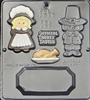 1017 Pilgrim Scene Chocolate Candy Mold