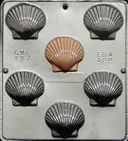 127 Scallop Shell Chocolate Candy Mold