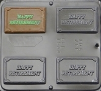 1533 Happy Retirement Chocolate Candy Mold