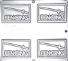 1559 Fencing Chocolate Candy Mold