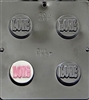 1627 "Love" Oreo Cookie Chocolate Candy Mold