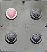 1647 Filigree Heart Oreo Cookie Chocolate Candy Mold