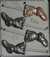 1805 Bunny Lollipop Chocolate Candy Mold