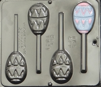 1821 Flat Easter Egg Lollipop Chocolate Candy Mold