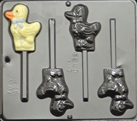 1839 Duck Pop Lollipop Chocolate Candy Mold