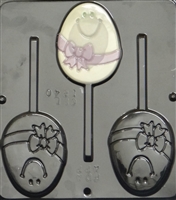 1840 Egg Face Lollipop Chocolate Candy Mold