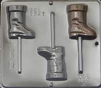 2043 Santa's Boot Lollipop Chocolate Candy Mold