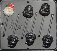 2054 Santa Face Lollipop Chocolate Candy Mold