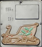 2072 Christmas Sleigh "Left Side" Chocolate Candy Mold