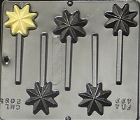 2085 Christmas Star Lollipop Chocolate Candy Mold