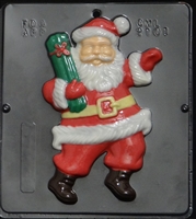 2101 Santa with Gift Chocolate Candy Mold
