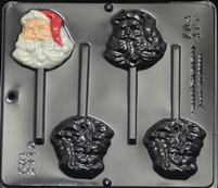 2110 Santa Face Pop Lollipop Chocolate Candy Mold