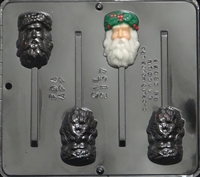 2137 Santa Olde English Lollipop Chocolate Candy Mold