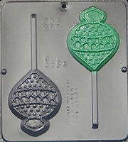 2153 Christmas Ornament Lollipop Chocolate Candy Mold