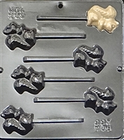245 Squirrel Lollipop Chocolate Candy Mold