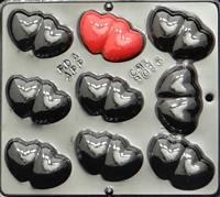 3016 Double Hearts Pieces Chocolate
Candy Mold