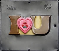 3027 I Love You Chocolate Candy Mold