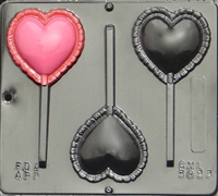 3033 Puffed Heart Lollipop Chocolate
Candy Mold