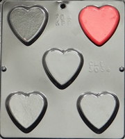 3034 Plain Heart Chocolate Candy Mold