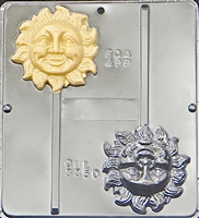 3350 Sun Lollipop Chocolate Candy Mold