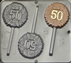 3385 "50" POP Lollipop Chocolate Candy Mold