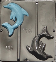 3409 Dolphin Lollipop Chocolate Candy Mold