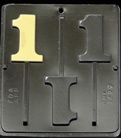 3429 Number 1 Lollipop Chocolate Candy Mold