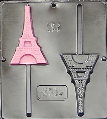 3434 Eiffel Tower Paris Lollipop Chocolate Candy Mold