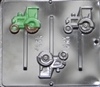 3439 Tractor Lollipop Chocolate Candy Mold