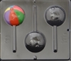 3449 Beach Ball Lollipop Chocolate Candy Mold