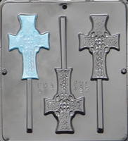 425 Celtic Cross Lollipop Chocolate Candy Mold