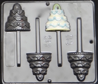 668 Wedding Cake Lollipop Chocolate Candy Mold