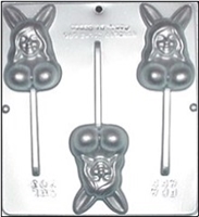 703 Playboy Bunny with Breast Lollipop Chocolate Candy Mold