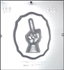 710 "Screw You" Middle Finger Plaque Chocolate Candy Mold